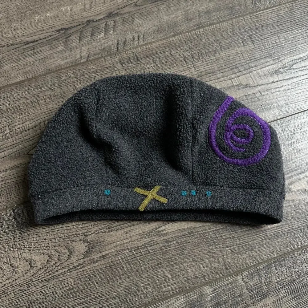 Vintage Y2K Slouchy Stitch Chunky Beanie Skullcap Beret Hat Cap